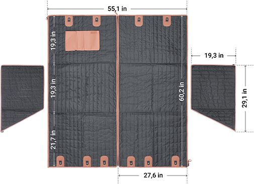 Travel Buddy II Dog Hammock Size