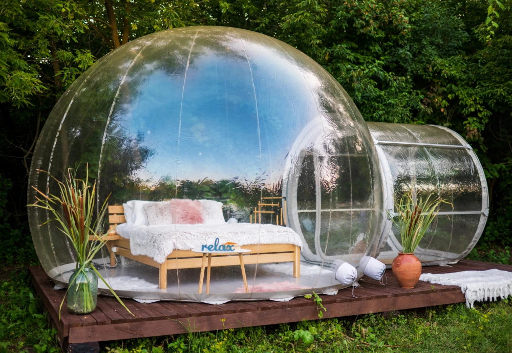 bubble tent date night